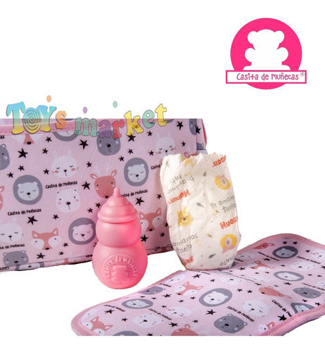 Casita de Muñecas Bolso Cambiador Para Bebe Reborn Bebote Casita De Muñecas 1