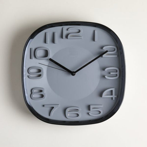 Mishka Square Clock Brooklin Black and Gray 30cm 0