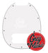 Cool Parts PBM01 Music Man Bass Pickguard - White Tri-Layer 0