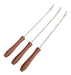 Anabea Stainless Steel Fondue Forks Set x3 with Wooden Handle 1