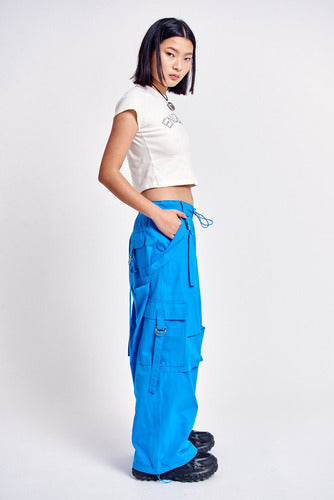 47 Street Seoul Wash Parachute Pants for Women 5