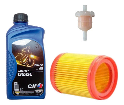 Elf Kit Service Honda Titan Esd 20W50 Mineral + Wega 0