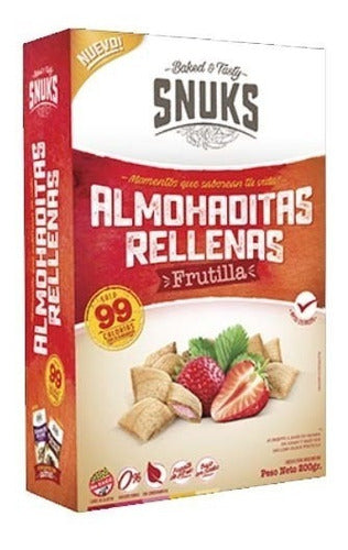 Lasfor Snuks Strawberry Filled Gluten-Free Cookies 0