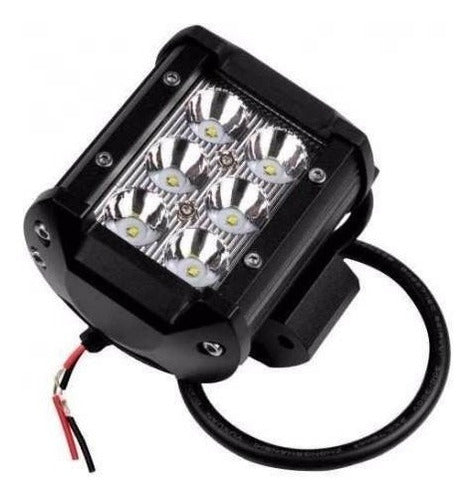 Universales 2 Faros Auxiliares 6 Led Moto, Cuatriciclo 100% Aluminio! 1