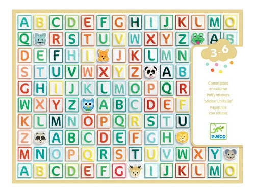 Djeco Stickers Alphabet Uppercase 300 Pcs 3-6 Years 0