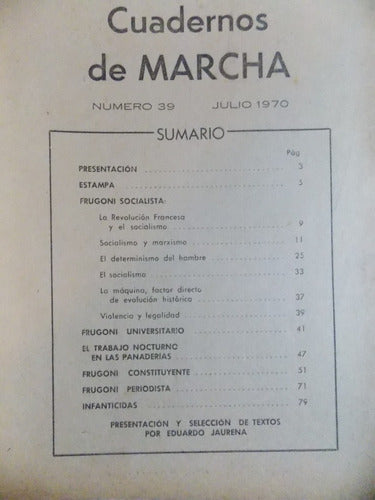 Cuadernos De Marcha Nº 39, 1970, El Pensamiento... ,3ce5 1