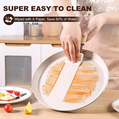 Zalnuuk Crepe Pan, 10-Inch Dosa Pan with Spreader 1