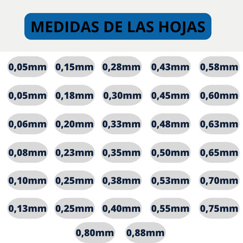 Sondas Para Calibrar Válvulas Moto Auto Truper 2