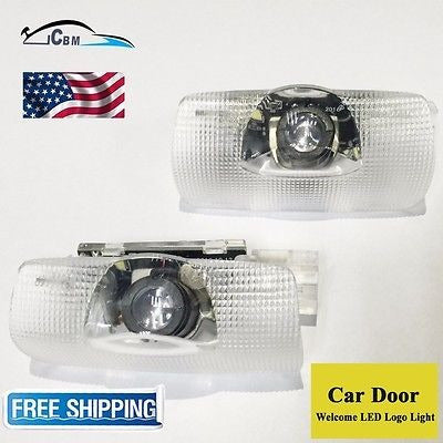 2pcs Led Coche Puerta Bienvenida Láser Proyector Insignia Fa 4