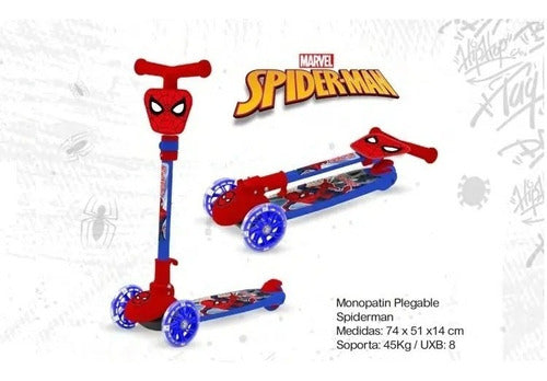 Spiderman Foldable Large Metal Scooter 1