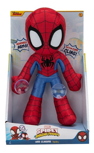 Peluche Spidey Con Ventosa Amazing Friends Universo Binario 0