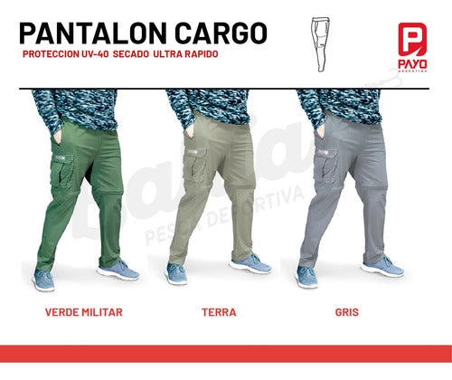 Payo Pantalon Payo Pesca Desmontable Cargo Secado Rapido 6