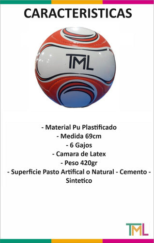 Tourmalhyn Pelota De Futbol Numero 5 Cesped N5 Merchandise Tml 1