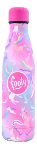 500ml Stainless Steel Thermal Bottle I Love Unicorn Footy Original 0