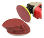 Grinder Rubber Grinder Disc + Velcro Sandpaper 125mm Orbit Sander X 10 71