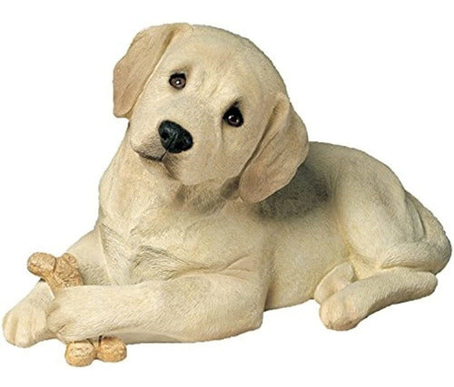 Sandicast Life Size Yellow Labrador Retriever Puppy Sculpture 0