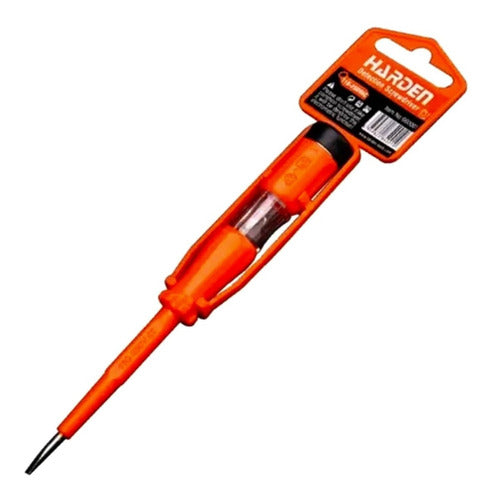 Harden Flat Head Voltage Tester 190mm 110-250 V Model 660002 0