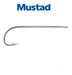 Mustad 92611 Long Shank Size 1 Nickel-Plated Hooks - Pack of 14 1