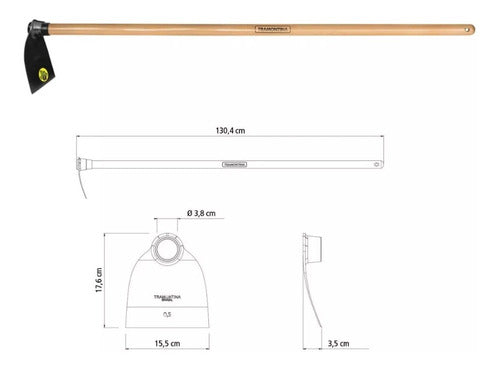 Tramontina Garden Kit: 2 Square Shovels + 1 Hoe + 1 Rake 1