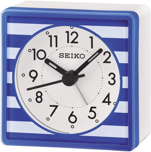 Seiko QHE141L Official Alarm Clock - Blue 0