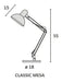 Dabor Classic Double Arm Black Technical Drawing Desk Lamp 4