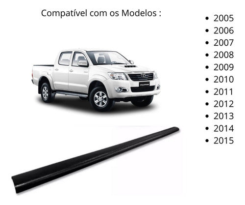 Protetor Borda Tampa Traseira Para Toyota Hilux 2012/13/2014 1