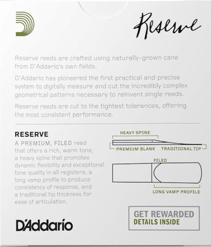 D'Addario Reserve Caña 3.0 Para Saxo Soprano - Pack X 10 2