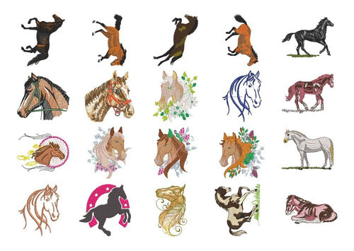 Mundo Catixci 118 Horse Embroidery Designs 5