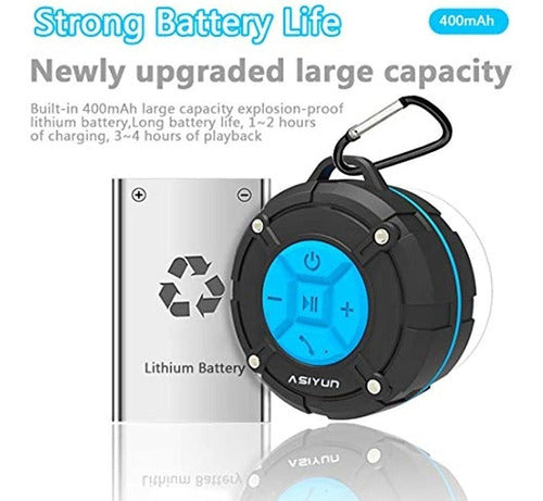 Asiyun Portable Shower Speaker Updated Version 3