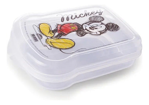 Plasútil Vianda Plástico 17x13x4 Cm Libre De Bpa Mickey Mouse Disney 0