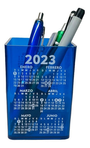 100 Colorful Pen Holders with Logo and 2019 Calendar 9