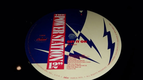 Power Station Get It On Vinilo Maxi Usa Disco Excelente 1985 1