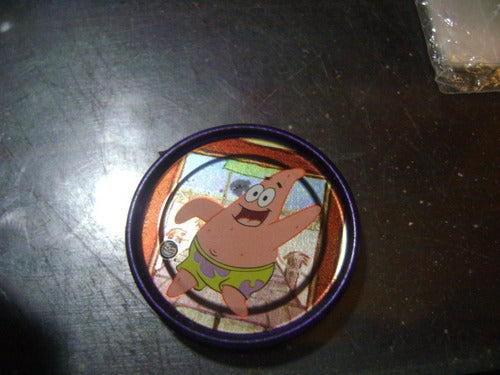 8 Tazos De Metal De Bob Esponja Nuevos 3