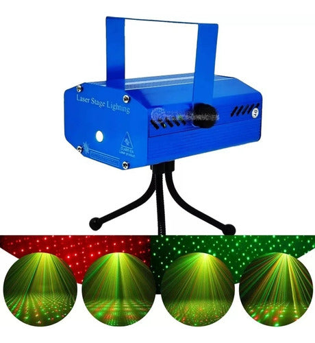 Laser Jogo De Luz Led Raios Holográfico Iluminação Festa 0