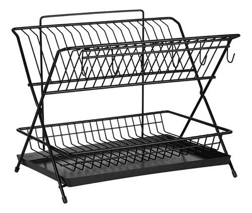 Fark Chrome Dish Drying Rack for 18 Plates - Model 3008 0