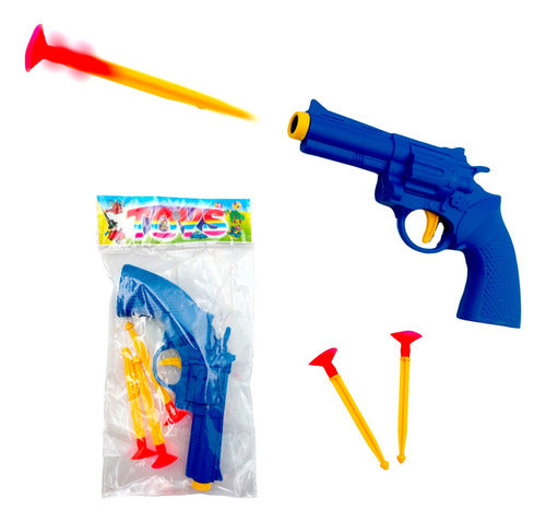 Kids Fun Dart Gun Toy Revolver Pack x 2 0