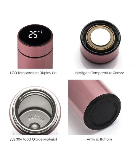 Thermal Bottle with Temperature Sensor Display Stainless Steel 9