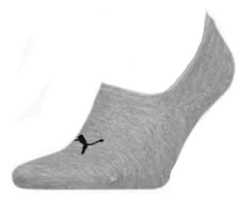 Puma Unisex Sports Fitness Invisible Footie Socks X2 0