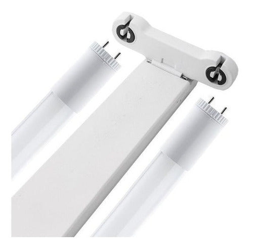 Double LED Tube Ceiling Fixture 60cm 220V 1