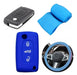 Cubre Volante + Funda Llave Silicona Citroen C4 Picasso Azul 0