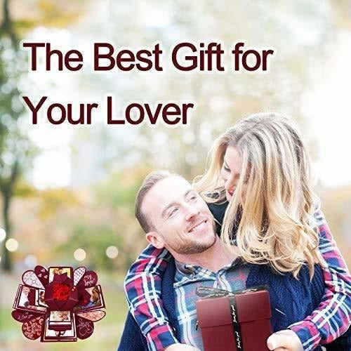 Wanateber Explosion Surprise Gift Box Square Burgundy 1