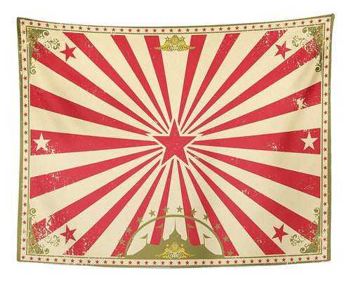 Emvency Tapestry Carnival Circus Vintage Para Su Tamaño Scre 0