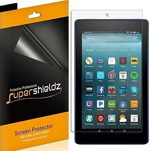 Supershieldz 3-Pack Anti-Glare and Anti-Fingerprint Screen Protector for Amazon All-New Fire HD 8 Tablet with Alexa 8 (7th Generation, 2017 Release) 0