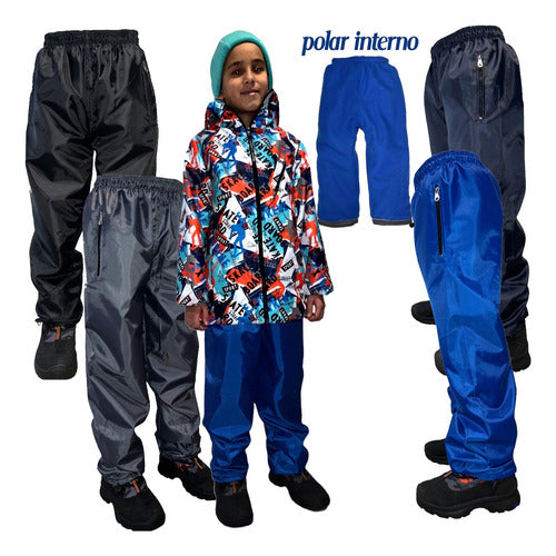 Kids Waterproof Polar Pants for Snow and Rain Jeans710 2