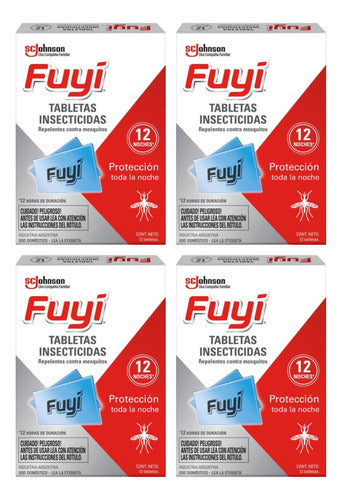 Repelente Tabletas Mosquitos Fuyi Pastilla Insecticidas 4x12 0