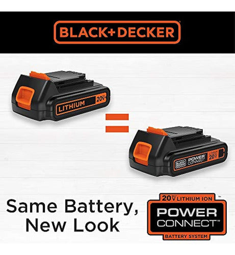 Black+Decker 20V Max Lithium Battery 2.0 Amp Hour (LBXR2020) 3