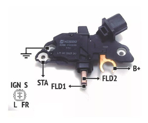 Regulador De Voltaje Compatible Con Bosch Corolla Hilux 1