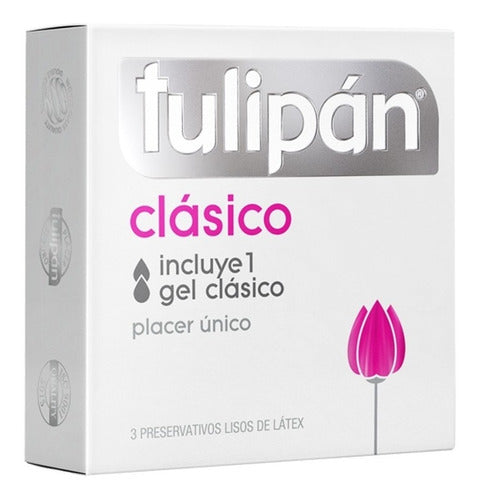 Tulipán Latex Condoms Classic 3 Boxes x3 Units Discreet 3