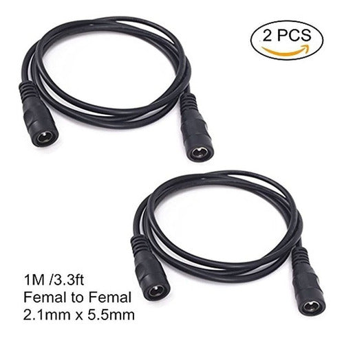 Dzydzr 2 Pcs 1 Metro 21 Mm X 55 Mm Femal A Femal Dc Cable Ad 1