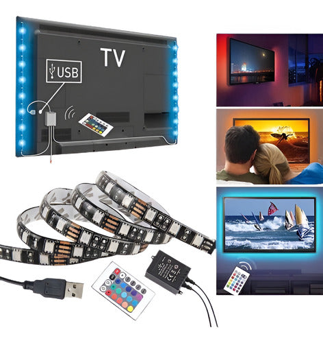 Usb Powered Rgb Color Change 5050 Led Strip Computer Tv Usb 0